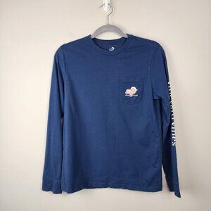 Vineyard Vines Thanksgiving Shirt kids L / 16 Blue Turkey